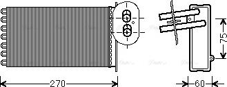 Ava Quality Cooling VN6296 - Теплообменник, отопление салона www.avaruosad.ee