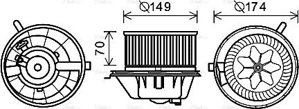 Ava Quality Cooling VN8342 - Interior Blower www.avaruosad.ee