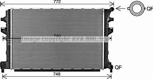 Ava Quality Cooling VN2383 - Radiaator,mootorijahutus www.avaruosad.ee