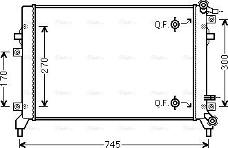 Ava Quality Cooling VN2326 - Radiator, engine cooling www.avaruosad.ee