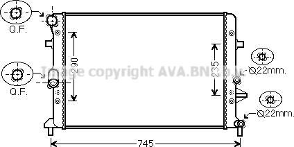 Ava Quality Cooling VN2289 - Radiators, Motora dzesēšanas sistēma www.avaruosad.ee