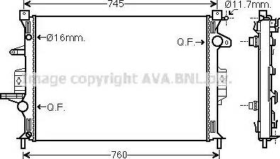 Ava Quality Cooling VO2187 - Jäähdytin,moottorin jäähdytys www.avaruosad.ee