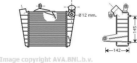 Ava Quality Cooling VW4213 - Kompressoriõhu radiaator www.avaruosad.ee