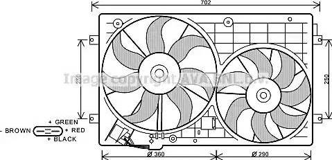 Ava Quality Cooling VW 7528 - Ventilaator,mootorijahutus www.avaruosad.ee