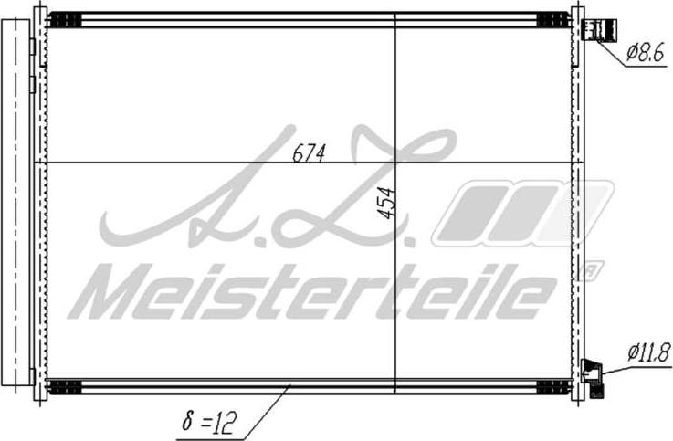 A.Z. Meisterteile AZMT-45-030-1633 - Kondensators, Gaisa kond. sistēma www.avaruosad.ee