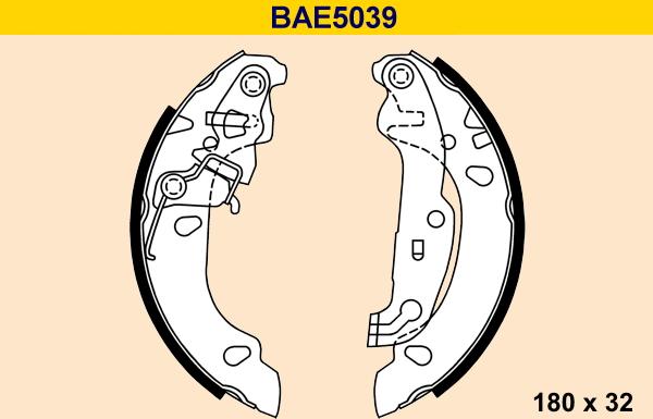 Barum BAE5039 - Brake Set, drum brakes www.avaruosad.ee