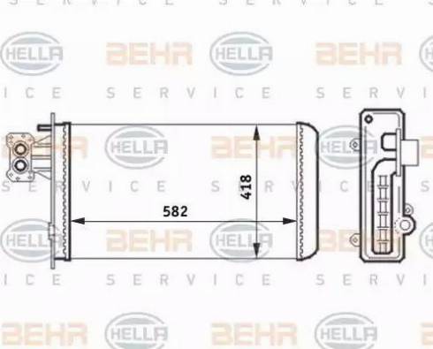 BEHR HELLA Service 8FH 351 024-451 - Heat Exchanger, interior heating www.avaruosad.ee