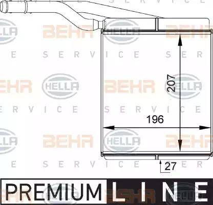 BEHR HELLA Service 8FH 351 313-091 - Lämmityslaitteen kenno www.avaruosad.ee