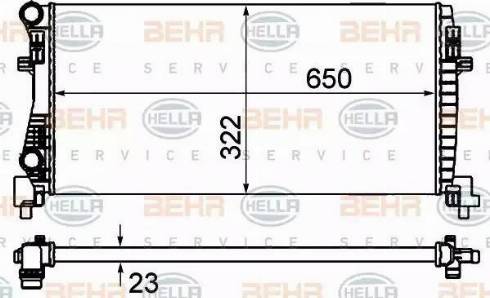 BEHR HELLA Service 8MK 376 901-404 - Radiators, Motora dzesēšanas sistēma www.avaruosad.ee