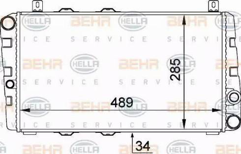 BEHR HELLA Service 8MK 376 764-061 - Radiators, Motora dzesēšanas sistēma www.avaruosad.ee