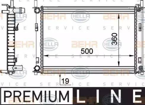 BEHR HELLA Service 8MK 376 764-291 - Radiaator,mootorijahutus www.avaruosad.ee