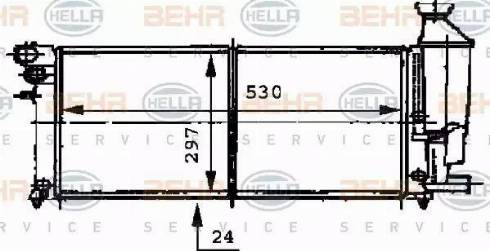 BEHR HELLA Service 8MK 376 716-471 - Radiaator,mootorijahutus www.avaruosad.ee