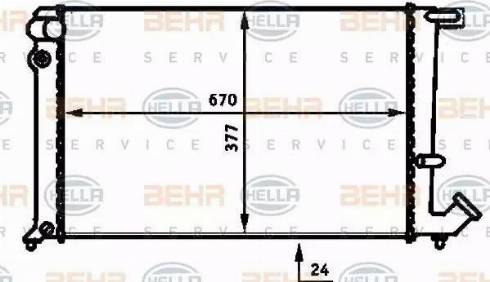 BEHR HELLA Service 8MK 376 716-591 - Radiaator,mootorijahutus www.avaruosad.ee