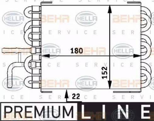 BEHR HELLA Service 8MK 376 717-401 - Fuel radiator www.avaruosad.ee