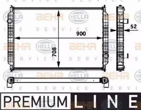 BEHR HELLA Service 8MK 376 722-111 - Radiaator,mootorijahutus www.avaruosad.ee