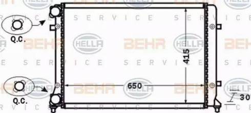 BEHR HELLA Service 8MK 376 774-021 - Radiaator,mootorijahutus www.avaruosad.ee