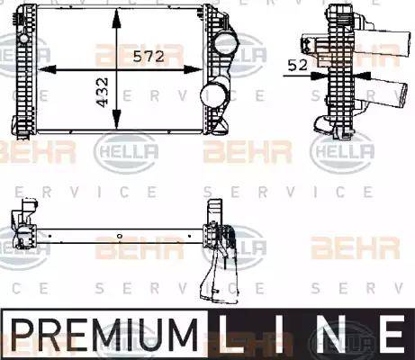 BEHR HELLA Service 8ML 376 723-791 - Kompressoriõhu radiaator www.avaruosad.ee