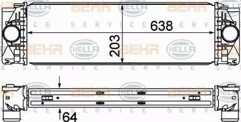 BEHR HELLA Service 8ML 376 777-404 - Интеркулер www.avaruosad.ee
