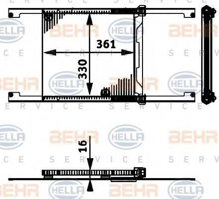 BEHR HELLA Service 8MO 376 726-421 - Eļļas radiators, Motoreļļa www.avaruosad.ee