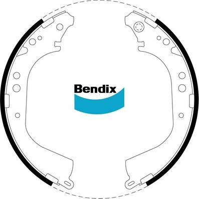 Bendix-AU BS1414 - Brake Set, drum brakes www.avaruosad.ee