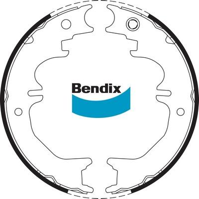 Bendix-AU BS1744 - Brake Shoe Set, parking brake www.avaruosad.ee