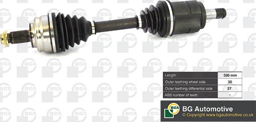 BGA DS0911LA - Drive Shaft www.avaruosad.ee