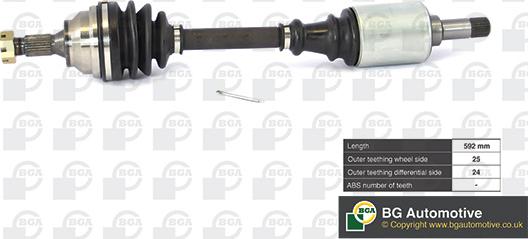 BGA DS1410L - Drive Shaft www.avaruosad.ee