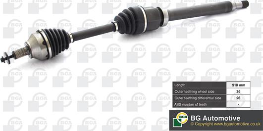 BGA DS2332R - Drive Shaft www.avaruosad.ee