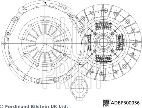 Blue Print ADBP300056 - Clutch Kit www.avaruosad.ee