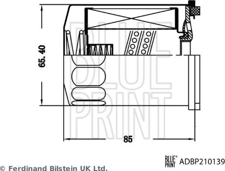 Blue Print ADBP210139 - Hydraulic Filter, automatic transmission www.avaruosad.ee