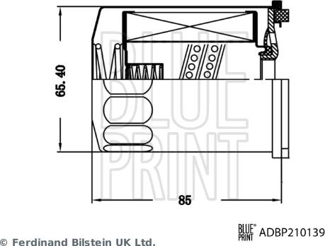 Blue Print ADBP210139 - Hidrofiltrs, Automātiskā pārnesumkārba www.avaruosad.ee