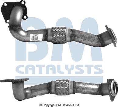 BM Catalysts BM70151 - Exhaust Pipe www.avaruosad.ee