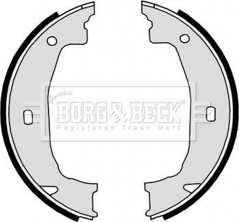 Borg & Beck BBS6315 - Brake Shoe Set, parking brake www.avaruosad.ee