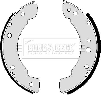 Borg & Beck BBS6229 - Brake Set, drum brakes www.avaruosad.ee