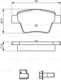 BOSCH 0 986 494 605 - Bremžu uzliku kompl., Disku bremzes www.avaruosad.ee