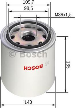 BOSCH 0 986 628 250 - Air Dryer Cartridge, compressed-air system www.avaruosad.ee