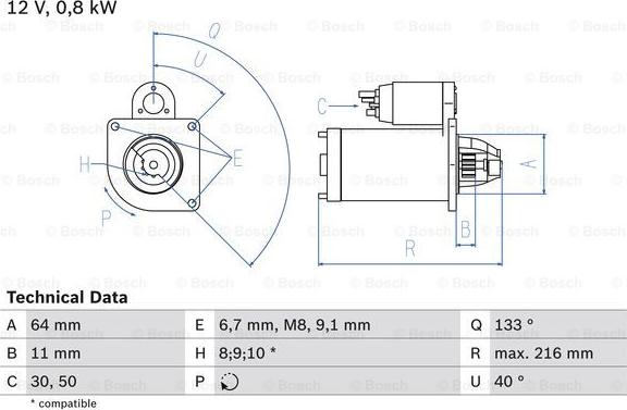 BOSCH 0 986 021 590 - Starter www.avaruosad.ee