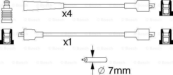 BOSCH 0 986 357 082 - Ignition Cable Kit www.avaruosad.ee