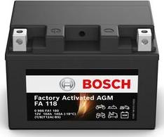 BOSCH 0986FA1180 - Startera akumulatoru baterija www.avaruosad.ee
