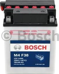 BOSCH 0 092 M4F 380 - Стартерная аккумуляторная батарея, АКБ www.avaruosad.ee