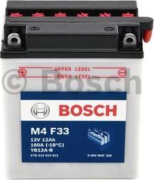 BOSCH 0 092 M4F 330 - Стартерная аккумуляторная батарея, АКБ www.avaruosad.ee