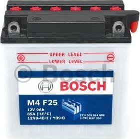 BOSCH 0 092 M4F 250 - Startera akumulatoru baterija www.avaruosad.ee