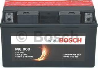 BOSCH 0 092 M60 080 - Стартерная аккумуляторная батарея, АКБ www.avaruosad.ee