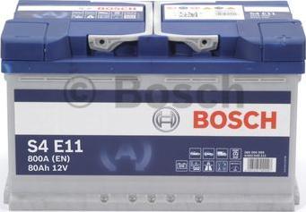 BOSCH 0 092 S4E 111 - Стартерная аккумуляторная батарея, АКБ www.avaruosad.ee