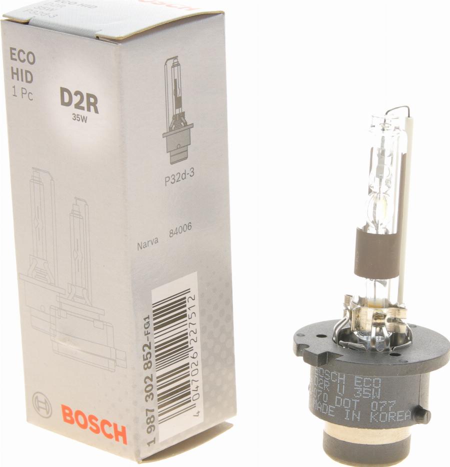BOSCH 1 987 302 852 - Lemputė, priekinis žibintas www.avaruosad.ee