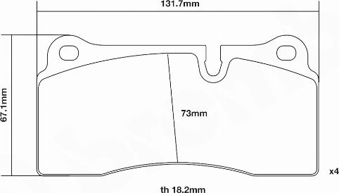 Brembo 07.B315.73 - Augstas veiktspējas bremžu uzliku komplekts www.avaruosad.ee