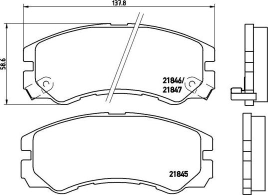 Brembo P 59 020 - Kit de plaquettes de frein, frein à disque www.avaruosad.ee
