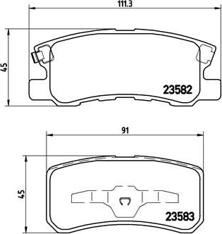 Brembo P 54 031 - Bremžu uzliku kompl., Disku bremzes www.avaruosad.ee