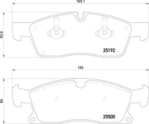 Brembo P 50 109 - Bremžu uzliku kompl., Disku bremzes www.avaruosad.ee