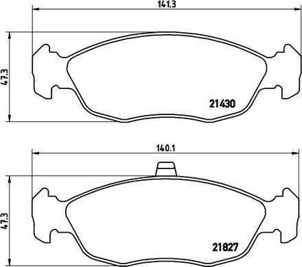 Brembo P 61 051 - Juego de pastillas de freno www.avaruosad.ee